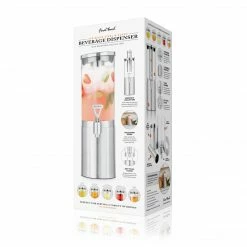 Final Touch Tabletop & Bar Stainless Steel & Glass Beverage Dispenser