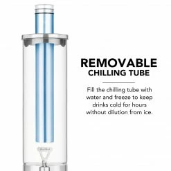 Final Touch Tabletop & Bar Stainless Steel & Glass Beverage Dispenser