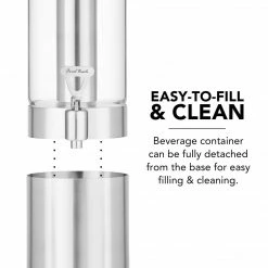 Final Touch Tabletop & Bar Stainless Steel & Glass Beverage Dispenser