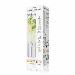 Final Touch Tabletop & Bar Stainless Steel & Glass Beverage Dispenser