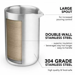 Final Touch Double-Wall Frothing Pitcher Chefs Tools