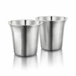 Final Touch 2.5 Oz Double-Wall Espresso Cups - Set Of 2