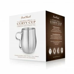 Final Touch Chefs Tools Double-Wall Stainless Steel Curvy Cup