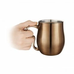 Final Touch Chefs Tools Double-Wall Stainless Steel Curvy Cup