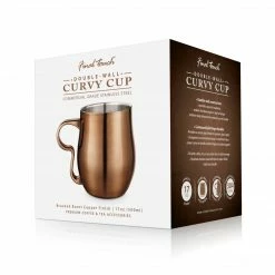 Final Touch Chefs Tools Double-Wall Stainless Steel Curvy Cup