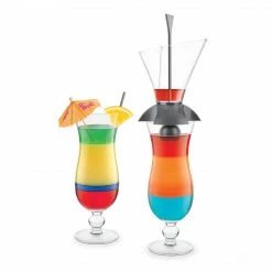 Final Touch Tabletop & Bar Rainbow Cocktail Layering Tool Set