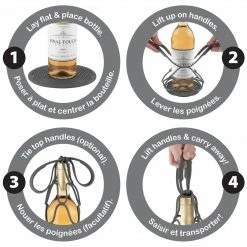 Final Touch Up&Away Collapsible Silicone Bottle Bag