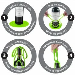 Final Touch Up&Away Collapsible Silicone Bottle Bag