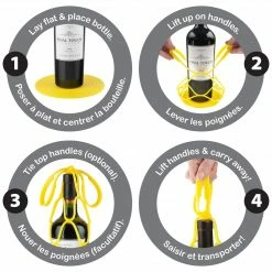 Final Touch Up&Away Collapsible Silicone Bottle Bag