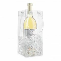 Final Touch Collapsible Wine & Champagne Chiller Bag - Clear Chefs Tools