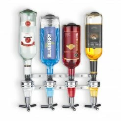 Final Touch 4 Bottle Wall Mounted Liquor Dispenser