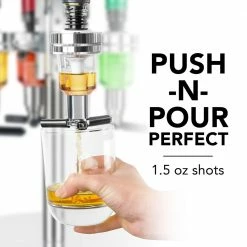 Final Touch 4 Bottle Liquor Dispenser Tabletop & Bar