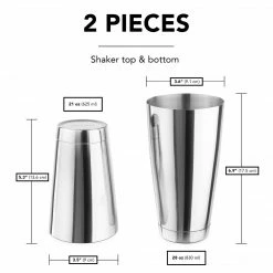 Best deal ๐ฅ Final Touch Tabletop & Bar Stainless Steel Boston Cocktail Shaker ๐ฏ 14 Final Touch Tabletop & Bar Stainless Steel Boston Cocktail Shaker