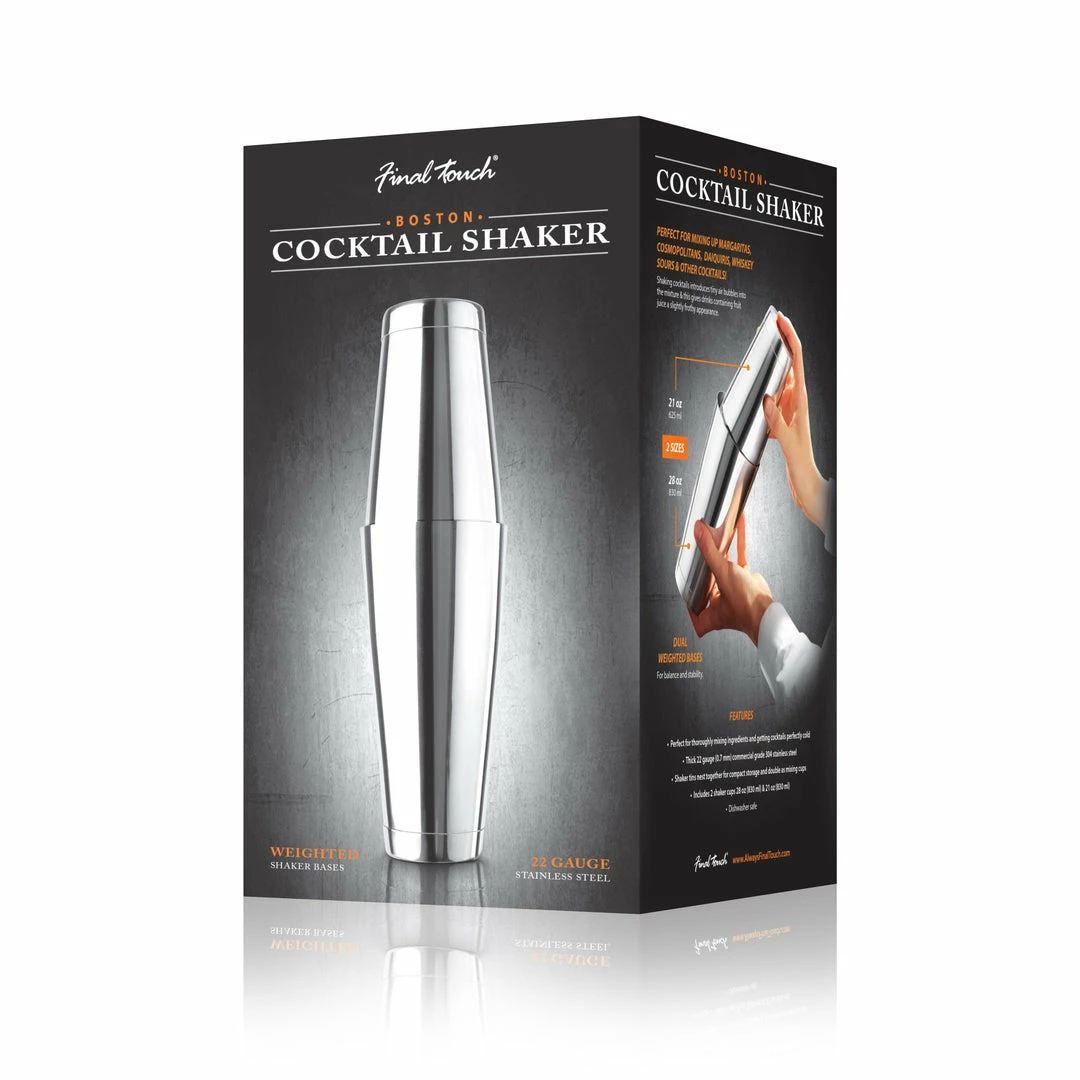Best deal ๐ฅ Final Touch Tabletop & Bar Stainless Steel Boston Cocktail Shaker ๐ฏ 7 Final Touch Tabletop & Bar Stainless Steel Boston Cocktail Shaker
