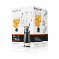 Final Touch Brainfreeze Skull Jigger Stopper - Box Tabletop & Bar