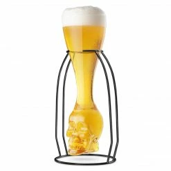 Final Touch Brainfreeze Skull Glass With Skeletal Frame