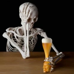 Final Touch Brainfreeze Skull Glass With Skeletal Frame