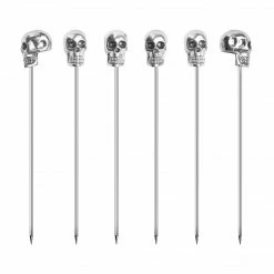 Final Touch Brainfreeze Skull Cocktail Picks Tabletop & Bar