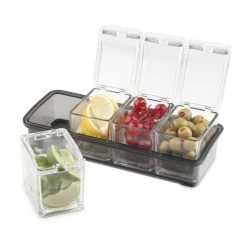 Final Touch 5 Piece Garnish Bar Caddy