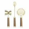 Final Touch Tabletop & Bar Bartender's Collection 3 Piece Brass Mixing Tool Set
