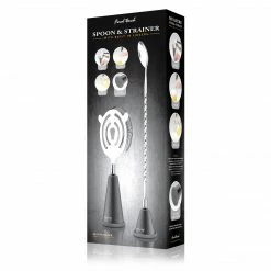 Final Touch Spoon & Strainer With Built-in Jiggers