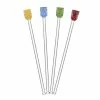 Final Touch Tabletop & Bar Glass Tiki Head Drink Stirrers - Set Of 4