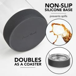 Final Touch Breakaway Hockey Puck Tumblers - Set Of 2 Tabletop & Bar