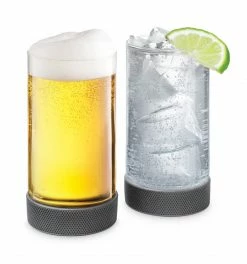 Final Touch Tabletop & Bar Breakaway Hockey Puck Pints - Set Of 2
