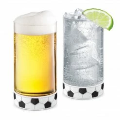 Final Touch Kick-Off Soccer / Football Pints - Set Of 2 Tabletop & Bar