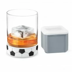Final Touch Tabletop & Bar Kick-Off Soccer / Football Tumbler With Ice Mould