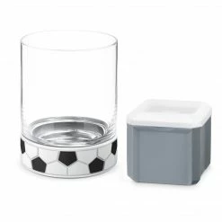 Final Touch Tabletop & Bar Kick-Off Soccer / Football Tumbler With Ice Mould