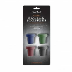 Final Touch Silicone Bottle Stoppers - Set Of 4 Chefs Tools