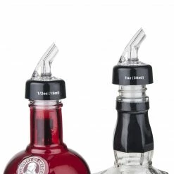 Final Touch Tabletop & Bar Measured Bottle Pourers - Set Of 2