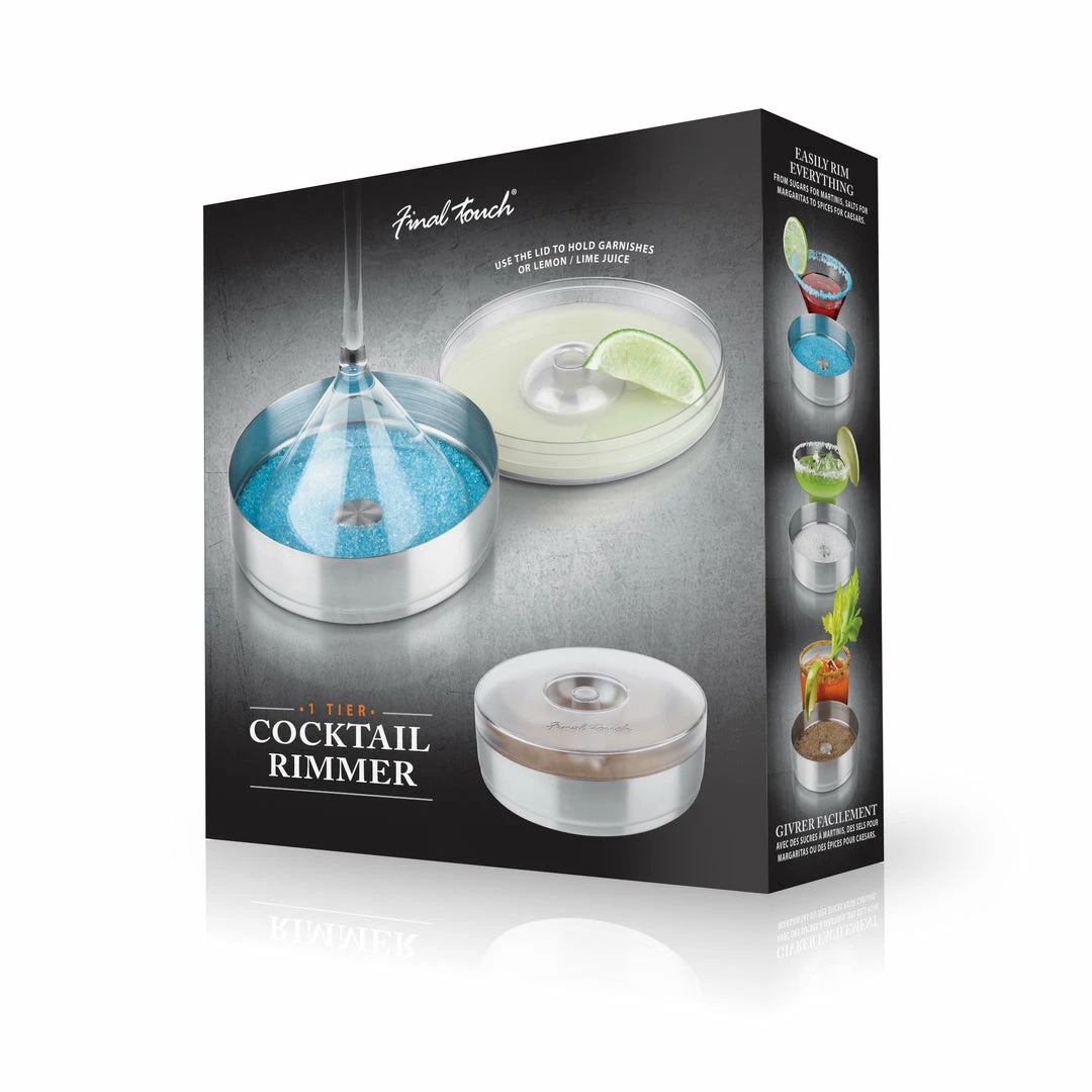 Brand new โ Final Touch Tabletop & Bar Stainless Steel Cocktail Rimming Tray ๐คฉ 21 Final Touch Tabletop & Bar Stainless Steel Cocktail Rimming Tray