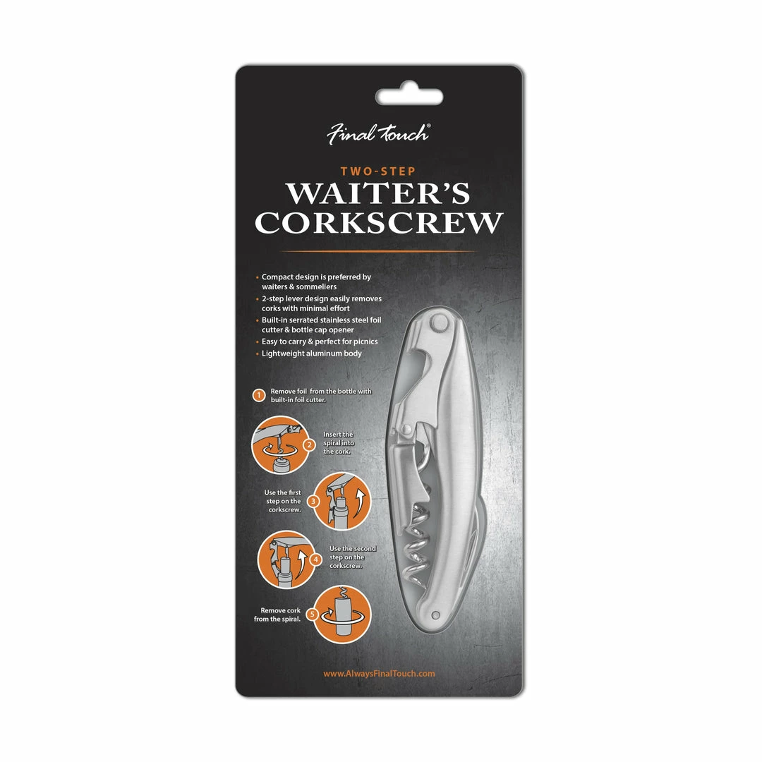 Buy ๐ Final Touch Two-Step Waiters Corkscrew โจ 4 Final Touch Two-Step Waiters Corkscrew