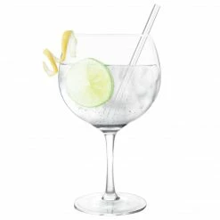 Final Touch Tabletop & Bar Reusable Glass Cocktail Straws - Set Of 4