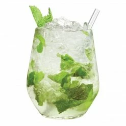 Final Touch Tabletop & Bar Reusable Glass Cocktail Straws - Set Of 4
