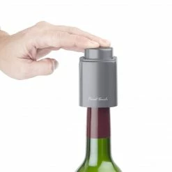 Final Touch Tabletop & Bar Wine Bottle Pump / Stopper - Grey