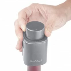 Final Touch Tabletop & Bar Wine Bottle Pump / Stopper - Grey