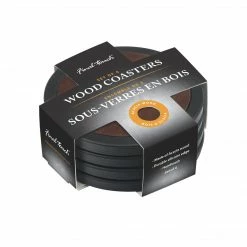 Final Touch Wood Coasters - Set Of 4 Tabletop & Bar