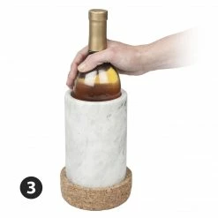 Final Touch Marble & Cork Wine Chiller Tabletop & Bar