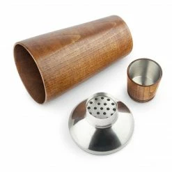 Final Touch Handmade Wood Cocktail Shaker