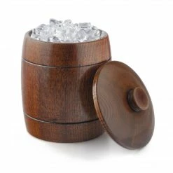 Final Touch Solid Wood Ice Bucket 1 Quart - 35 Oz