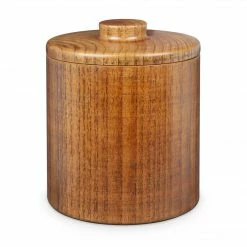Final Touch Solid Wood Ice Bucket 1.25 Quart - 40 Oz Tabletop & Bar