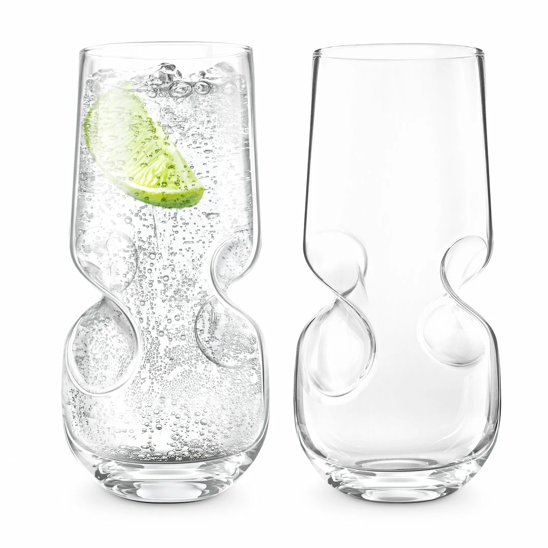 Cheap ⌛ Final Touch Bubbles Seltzer / Bubbly Beverage Glasses - 17 Oz (500 Ml) ✨ 3 Final Touch Bubbles Seltzer / Bubbly Beverage Glasses - 17 Oz (500 Ml)