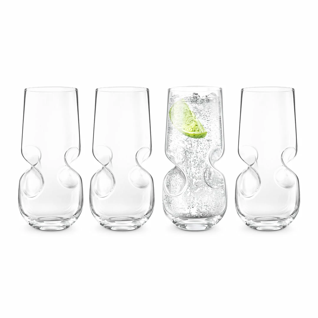 Cheap ⌛ Final Touch Bubbles Seltzer / Bubbly Beverage Glasses - 17 Oz (500 Ml) ✨ 6 Final Touch Bubbles Seltzer / Bubbly Beverage Glasses - 17 Oz (500 Ml)
