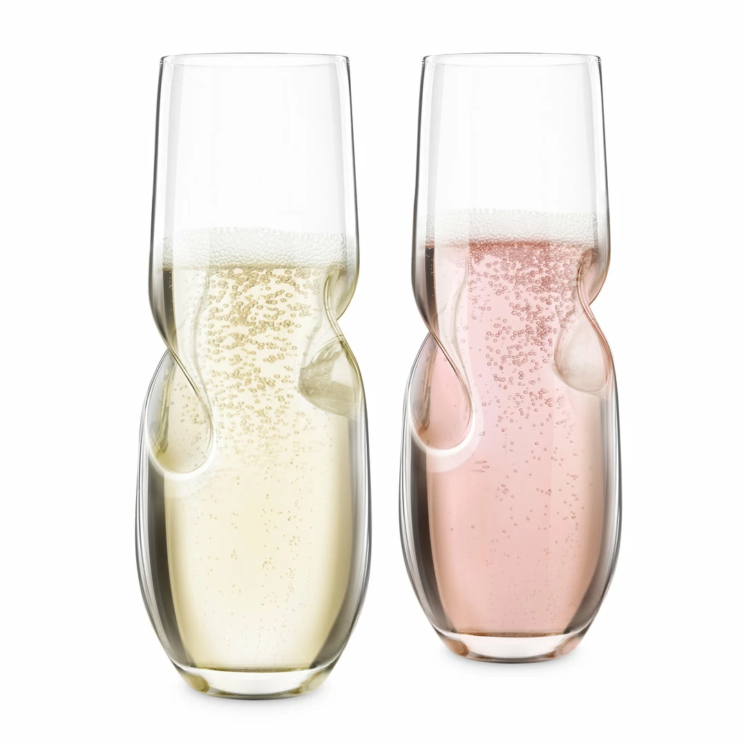 Buy ๐ Final Touch Bubbles Stemless Champagne / Sparkling Wine Glasses Tabletop & Bar ๐งจ 3 Final Touch Bubbles Stemless Champagne / Sparkling Wine Glasses Tabletop & Bar