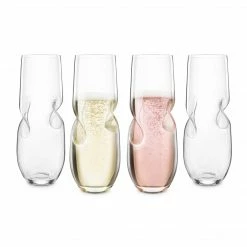 Buy ๐ Final Touch Bubbles Stemless Champagne / Sparkling Wine Glasses Tabletop & Bar ๐งจ 14 Final Touch Bubbles Stemless Champagne / Sparkling Wine Glasses Tabletop & Bar