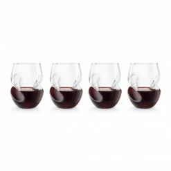 Final Touch Conundrum Red Wine Glasses - Set Of 4