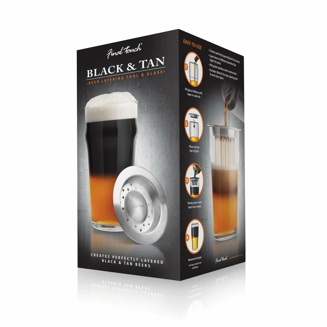 Discount โ๏ธ Final Touch Tabletop & Bar Black & Tan Beer Layering Tool Set ๐ 7 Final Touch Tabletop & Bar Black & Tan Beer Layering Tool Set